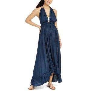 Raviya DEEP INDIGO Halter Cover-up Maxi Dress